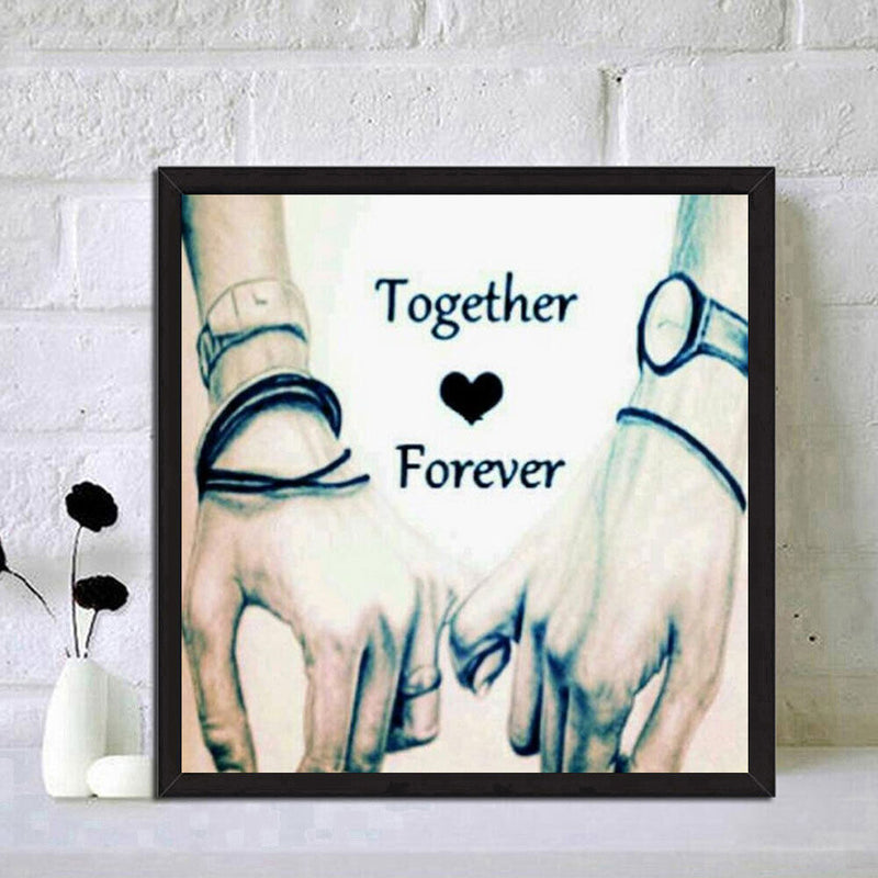 5D DIY Diamond Painting Kits Full Round Drill Couple Hands Wall Decorations Gift