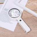 LED Light and Stand Magnifying Glass Foldable Magnifier Handheld with Light