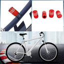 4pcs/set Aluminum Bicycle Moto Car Tires Valve Cover Caps Anti-Dust (Red) Newly