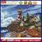 Landscape Cross Stitch 14CT Stamped Print Canvas Needleworks Ornaments for Gi