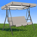 2pcs Waterproof Garden Patio Courtyard Swing Seat Cover + Top Cover (Grey) Newly
