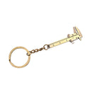 Zinc Alloy Vernier Caliper Key Chain Slide Ruler Key Ring Charm Gauging Tools