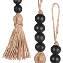 Rack Black With Tassels Closet Pendant Wood Bead Garland Hanging Decorations