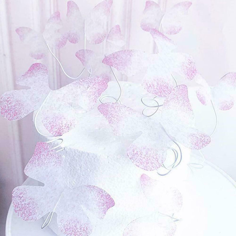 6PCS Butterflies Beautiful Elegant Insert Cards Birthday Cake Prop U A S5R8