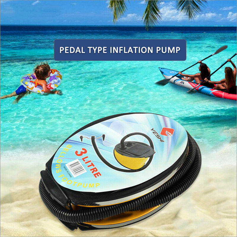 3L Large Capacity Foot Pump for Inflatable Balloons Pump Padding Pools Airbed