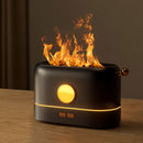 Flame Essential Oil Aroma Diffuser Air Humidifier Cool Mist Maker (Black)