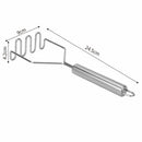 Home  Squeeze Ricer Smooth Wave Shape Stainless Steel Crusher Potato Masher