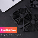 60mm 80mm 90mm 120mm PC Case Fan Grills Filter for Desktop Computer Pack of 5