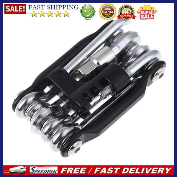11in1 Bicycle Repairing Set Bike Repair Tool Kit Wrench Screwdriver black