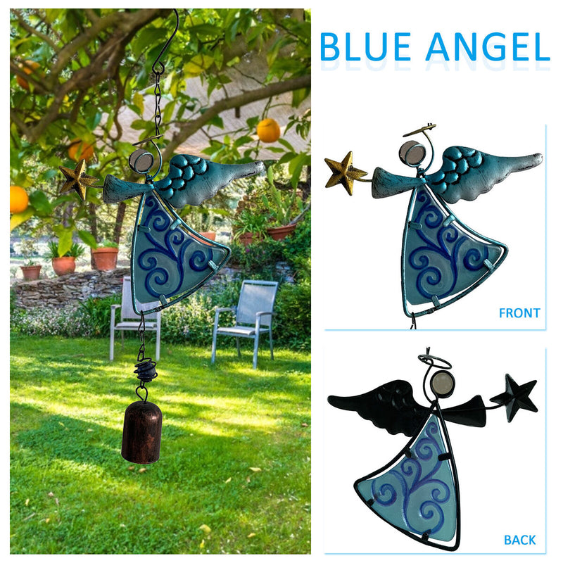 Wind Chimes Hanging Ornament Wind Bell Glass Decoration for Home Garden Porch
