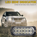 12V 12LED Light Car Truck Side Marker Indicator Turn Signal Lamp (White) Newly