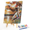 Paint by Number Kit Canvas Oil Drawing Egret Birds Pattern for Handicraft Lover