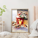5D DIY Christmas Snow Bird Full Round Diamond Painting Home Decor (sz1187) Newly
