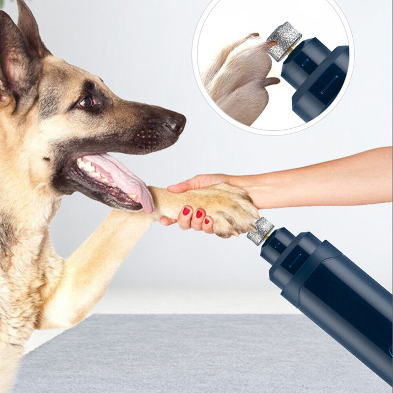 USB Cat Dog Electric Nail Claw Clippers Automatic Pet Nails Polisher Cutter