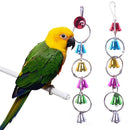 Pet Bird Ring Bell Parrot Toys Hanging Squirrel Parakeet Cage Toys