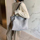 Fashion Big Capacity Shoulder Bag Nylon Handbag Female Solid Color Shopping Tote
