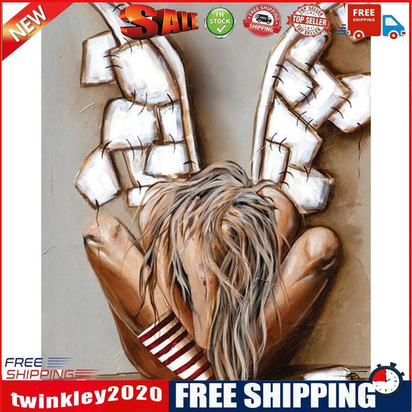 DIY Paint By Number Kit Colorful Broken Angel Character No Frame Home Decor