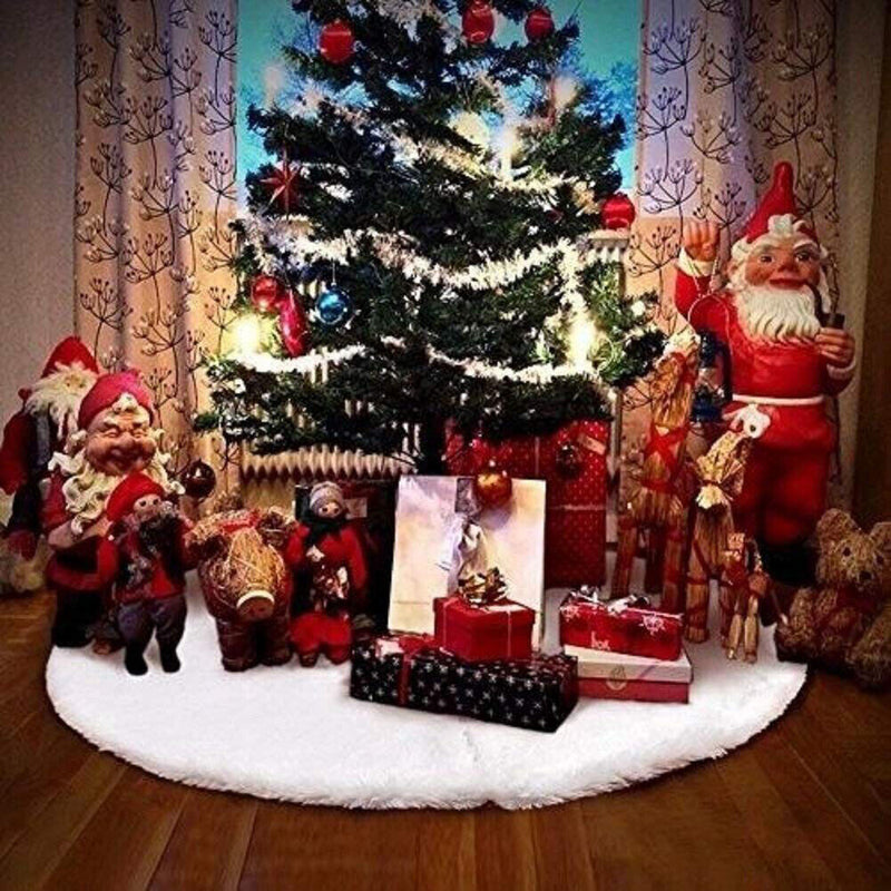 Christmas Tree Skirts Festival Decor Tree Base Floor Mat Carpet (90cm) Newly