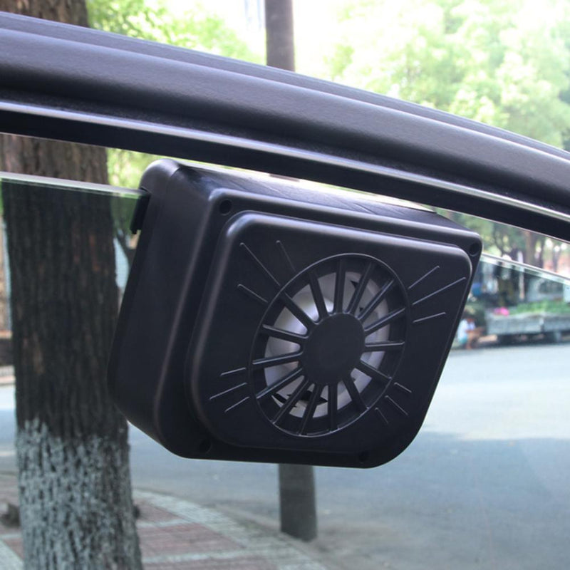 Solar Powered Car Interior Cooler Ventilation System Auto Air Vent Cool Fan