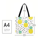 Pineapple Printed Shoulder Shopping Bag Casual Large Tote Handbag 40*40CM