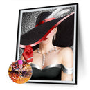 Elegant Lady Full Round Drill Mosaic Diamond Painting Rhinestone Crafts Dec