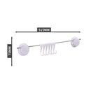 Movable Punch-free Tableware Rack Wall Hanger Single Rod Hook Storage Shelf