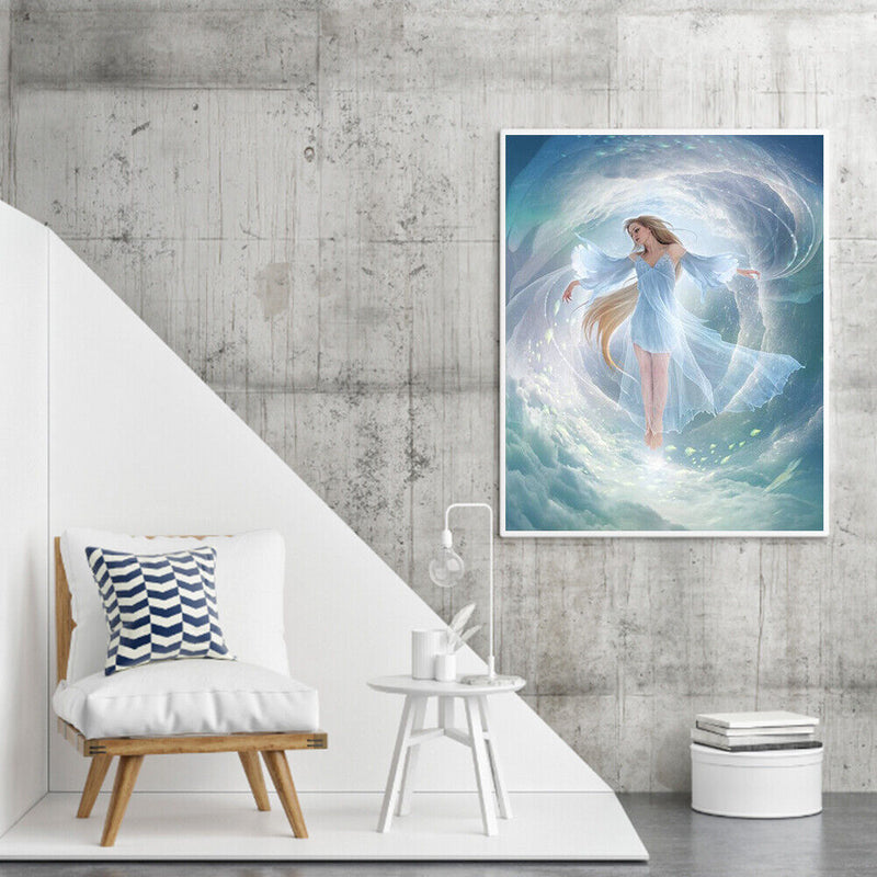 Angel Girl Oil Paint By Numbers DIY Canvas Wall Picture Craft Home Decoration