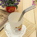 Reusable Stainless Steel Drinking Tube Straw Bend Pipette Suction Pipes Newly