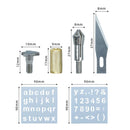 Pyrography Marking Wood Burning Pen Tips Kit Soldering Iron Head Set Stencil