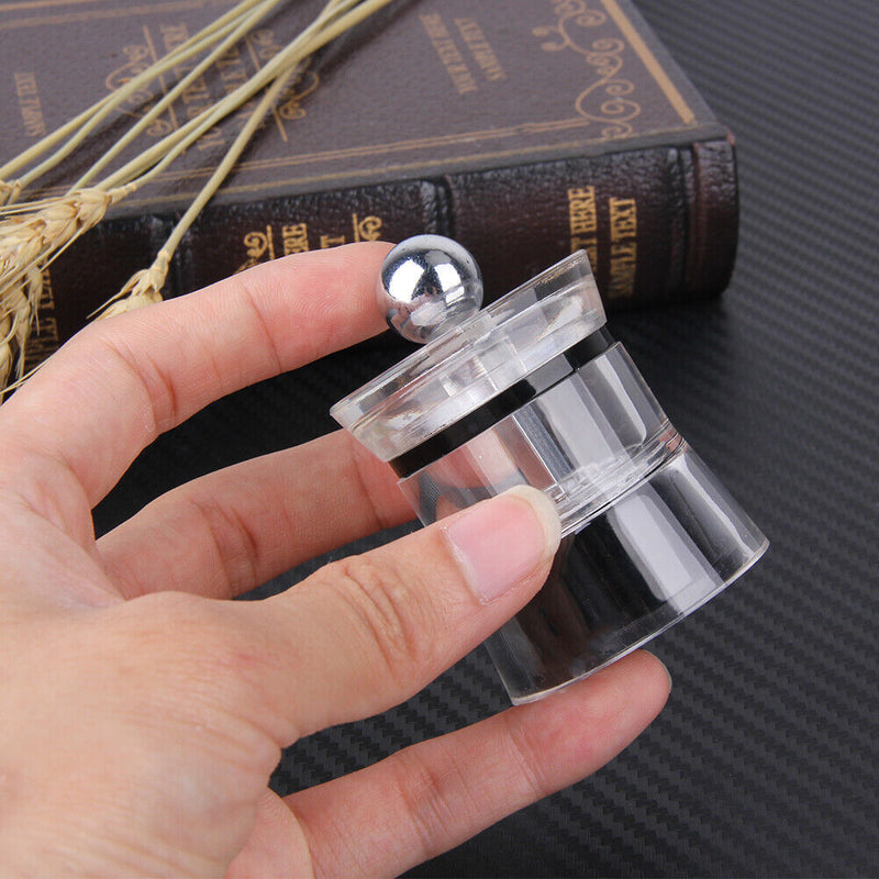 2pcs Mini Acrylic Manual Grinding Device Salt Pepper Mill Grinder Kitchen