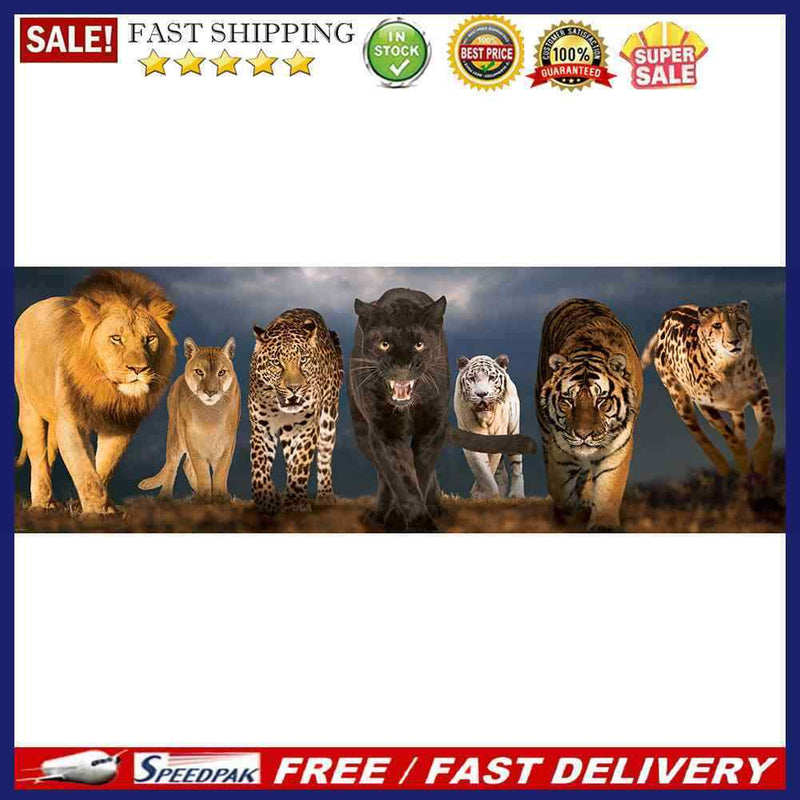 5D DIY Diamond Painting Animals Full Round Drill Rhinestone Home Decoration