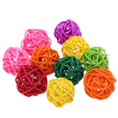 20pcs Bird Chewing Rattan Ball Parrot Funny Toys Pet Supplies Cage Decor