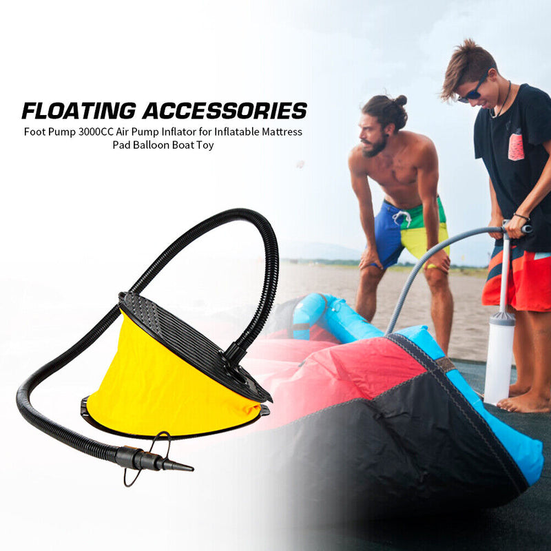 Foot Pump 3000CC Outdoor Air Pump Inflator for Inflatable Mattress Balloon Newly