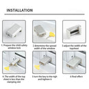 Security Sliding Sash Stopper Baby Safety Window Locks (Stainless Steel) Newly