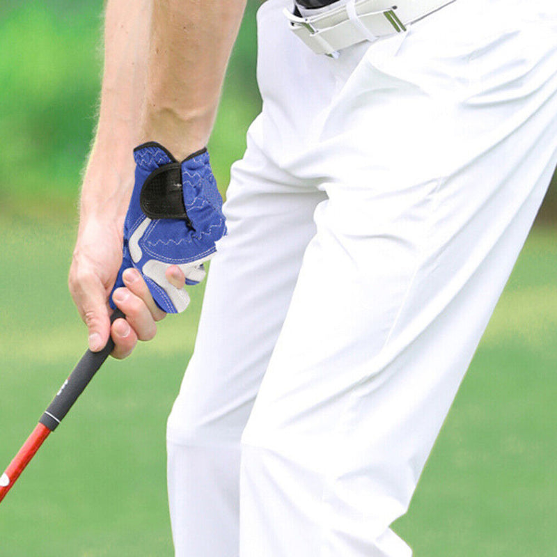 1pc Golf Gloves Anti-slip Left Hand Microfiber Glove for Men (Blue 22)
