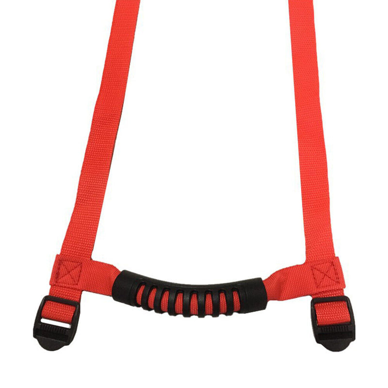 4pcs Car Roll Bar Grab for Jeep Wrangler TJ CJ YJ JK JL 1955-2021 (Red) Newly