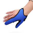 Fishing Gloves Protector Two Finger Anti-cut Outdoor Tackle Gloves (Blue) Newly