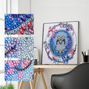 30x30cm 5D DIY Partial Special Shaped Drill Diamond Painting Owl for Ornament