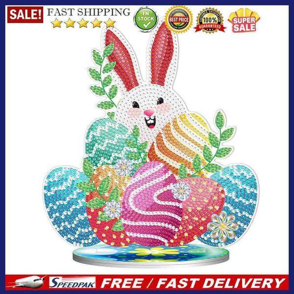 5D Diamond Painting Ornament DIY Easter Rhinestone Mosaic Craft Kit Home Deco