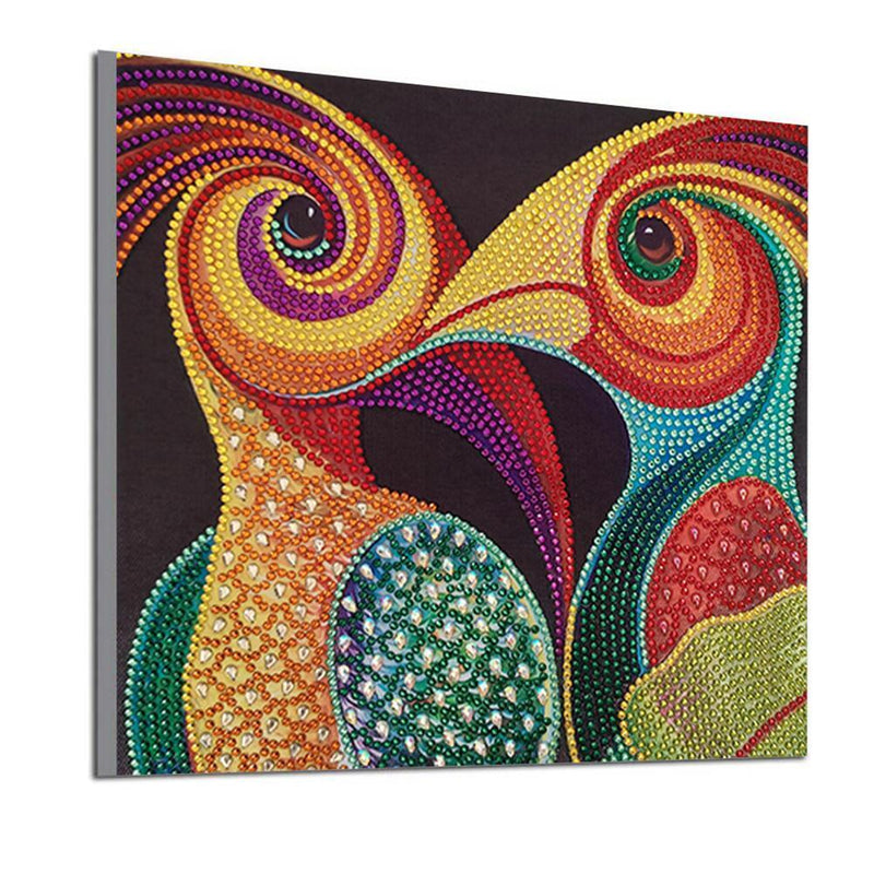5D DIY Special-shaped Diamond Painting Cross Stitch Embroidery (D1067 Bird)