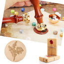 Retro Wax Seal Plant Wood Handle Sealing Wax Stamp for DIY Envelope (C184) Newly