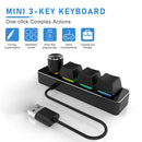 USB RGB Copy Paste Keyboard Ergonomic Mechanical Keypad Custom Keypad for Gaming