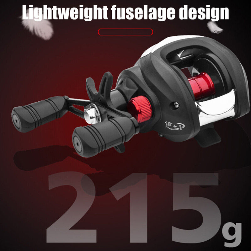 8kg Drag Strong Brake Low Profile Baitcasting Fishing Reel Metal Fishing Tack