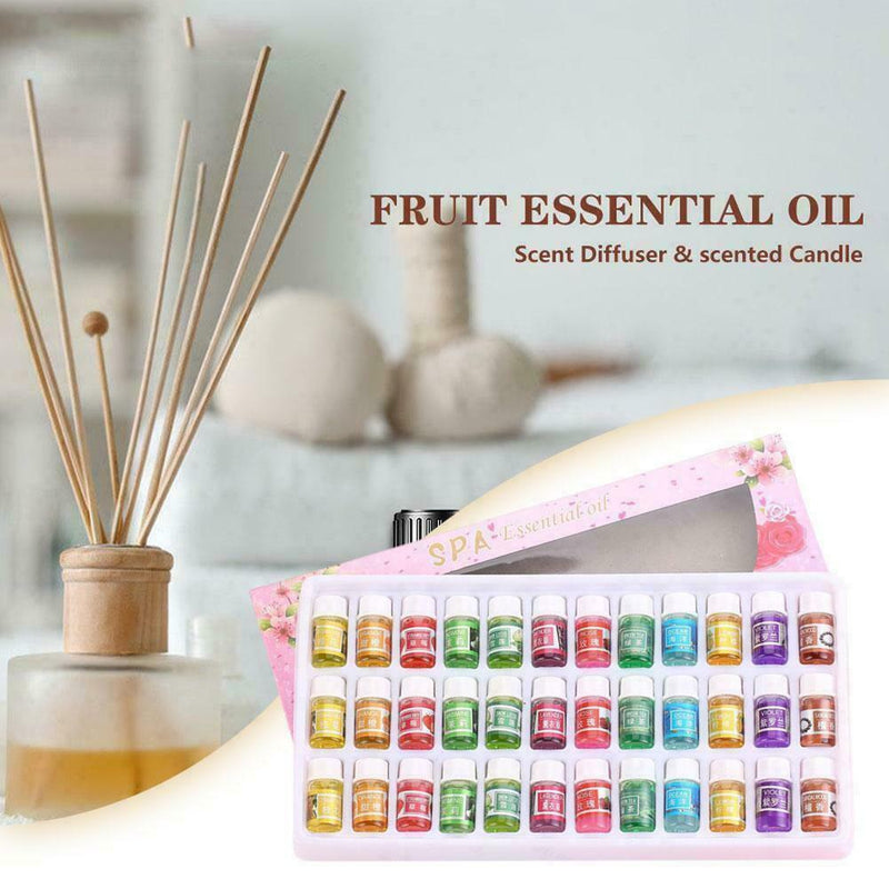36PCS/SET Plant Essential Oil Aroma Fragrance For Home Humidifier UK B9Y4