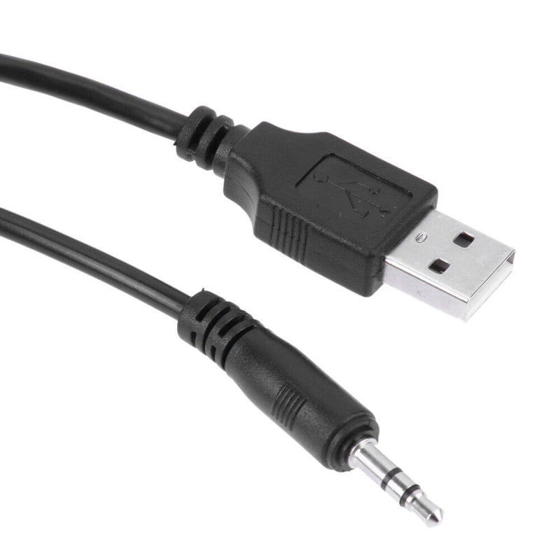 Car Dashboard Moto USB 2.0 3.5mm M/F AUX Lead Extension Cable