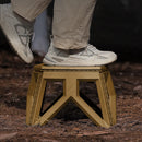 Outdoor Portable Folding Stool Camping Stools for Adults Children (Khaki) Newly