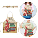 Kitchen Linen Apron Books Print Home Restaurant Cooking Baking Cleaning Bib