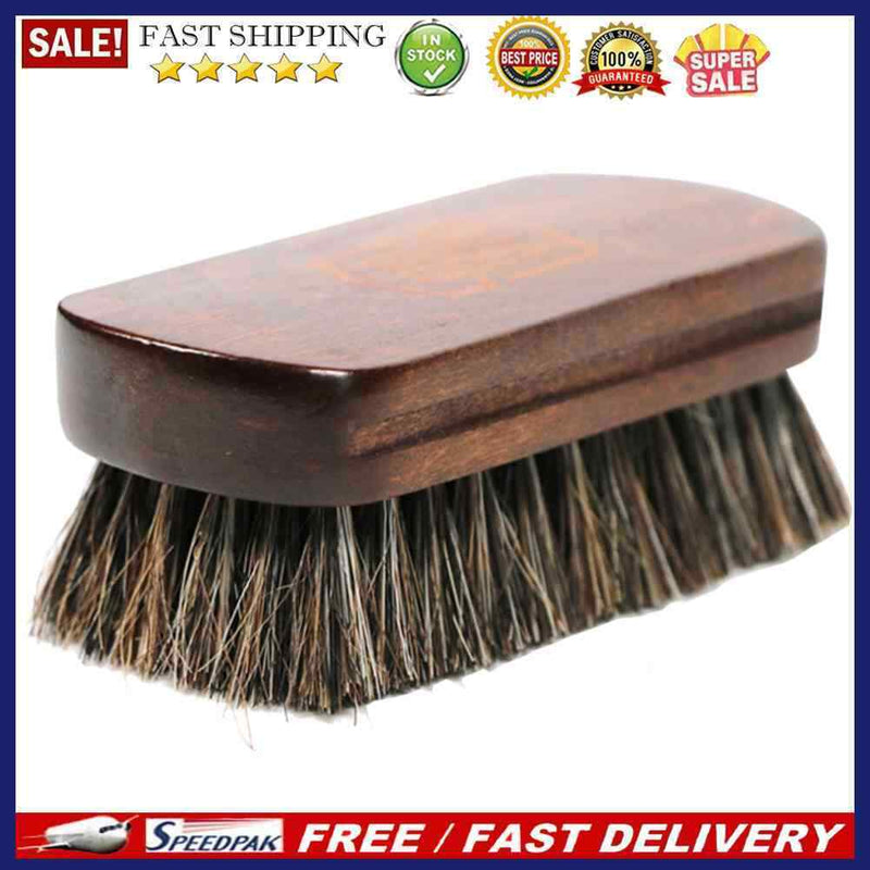 Horsehair Leather Textile Cleaning Brush for Car Interior Furniture Apparel