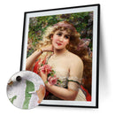 Noblewoman Oil Paint By Numbers Kit DIY Acrylic Painting on Canvas Frameless