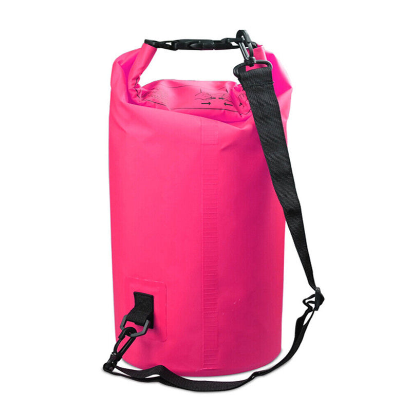 Waterproof Dry Bag Pack Sack Swimming Kayaking River Trekking (5L Pink)